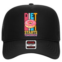 Funny Diet Starts Tomorrow Donut Love Trucker Hat