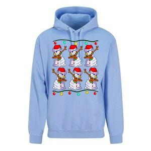 Festive Dabbing Snowman Holiday Decor Unisex Surf Hoodie