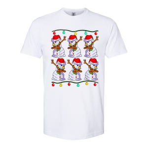 Festive Dabbing Snowman Holiday Decor Softstyle CVC T-Shirt