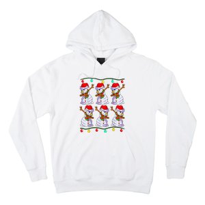 Festive Dabbing Snowman Holiday Decor Hoodie