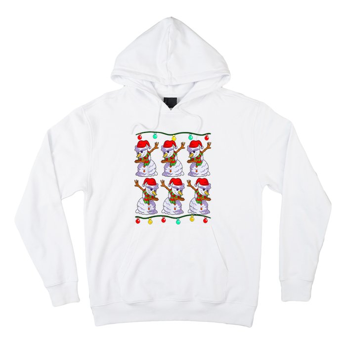 Festive Dabbing Snowman Holiday Decor Hoodie