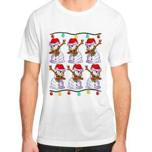 Festive Dabbing Snowman Holiday Decor Adult ChromaSoft Performance T-Shirt