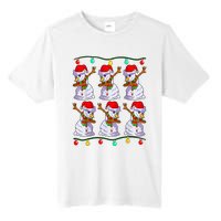 Festive Dabbing Snowman Holiday Decor Tall Fusion ChromaSoft Performance T-Shirt