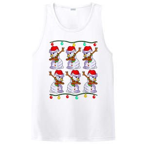 Festive Dabbing Snowman Holiday Decor PosiCharge Competitor Tank