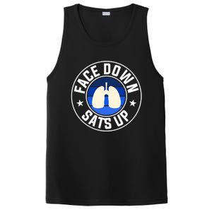 Face Down Sats Up Respiratory Therapist Great Gift PosiCharge Competitor Tank