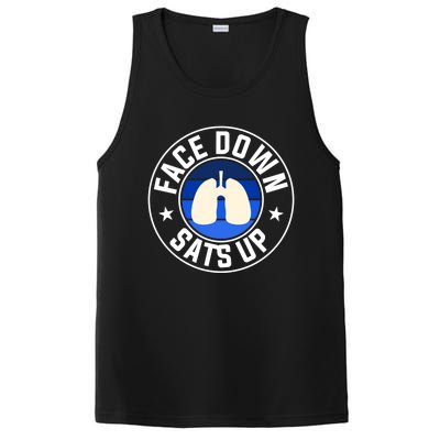 Face Down Sats Up Respiratory Therapist Great Gift PosiCharge Competitor Tank