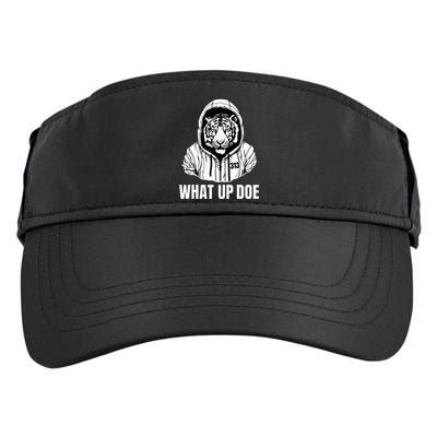 Funny Detroit Slang What Up Doe 313 Adult Drive Performance Visor