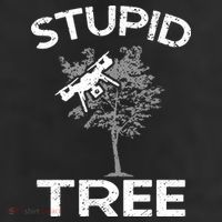 Funny Drones Stupid Tree Rc Drone Pilot Quadcopter Fpv 7 Panel Mesh Trucker Snapback Hat