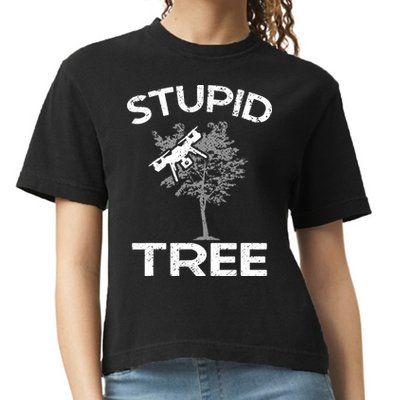 Funny Drones Stupid Tree Rc Drone Pilot Quadcopter Fpv Comfort Colors Boxy T-Shirt
