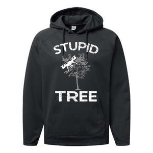 Funny Drones Stupid Tree Rc Drone Pilot Quadcopter Fpv Performance Fleece Hoodie