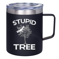 Funny Drones Stupid Tree Rc Drone Pilot Quadcopter Fpv 12oz Stainless Steel Coffee Mug