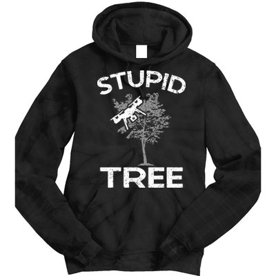 Funny Drones Stupid Tree Rc Drone Pilot Quadcopter Fpv Tie Dye Hoodie