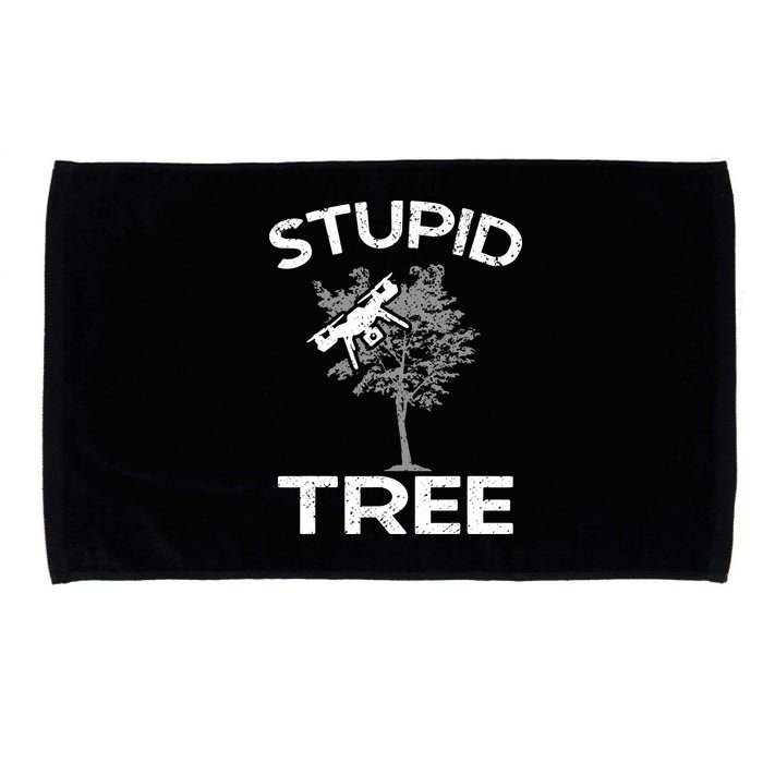 Funny Drones Stupid Tree Rc Drone Pilot Quadcopter Fpv Microfiber Hand Towel