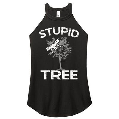 Funny Drones Stupid Tree Rc Drone Pilot Quadcopter Fpv Women's Perfect Tri Rocker Tank
