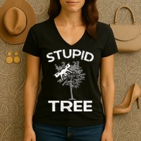 Funny Drones Stupid Tree Rc Drone Pilot Quadcopter Fpv Women's V-Neck T-Shirt