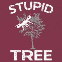 Funny Drones Stupid Tree Rc Drone Pilot Quadcopter Fpv 16oz Travel Tumbler