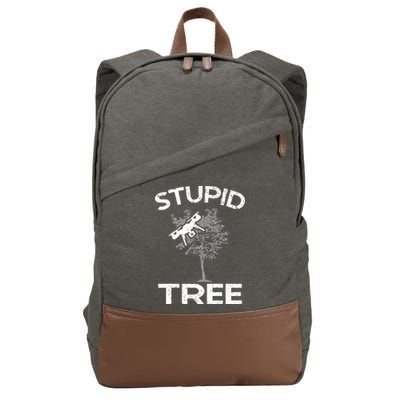 Funny Drones Stupid Tree Rc Drone Pilot Quadcopter Fpv Cotton Canvas Backpack