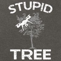 Funny Drones Stupid Tree Rc Drone Pilot Quadcopter Fpv Cotton Canvas Backpack
