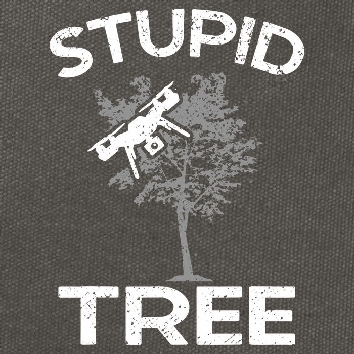 Funny Drones Stupid Tree Rc Drone Pilot Quadcopter Fpv Cotton Canvas Backpack