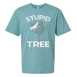 Funny Drones Stupid Tree Rc Drone Pilot Quadcopter Fpv Sueded Cloud Jersey T-Shirt