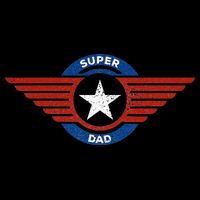 Father's Day Super Hero Dad Father and Protector Flexfit Unipanel Trucker Cap