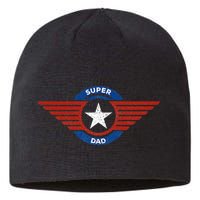 Father's Day Super Hero Dad Father and Protector Sustainable Beanie