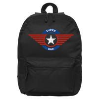 Father's Day Super Hero Dad Father and Protector 16 in Basic Backpack