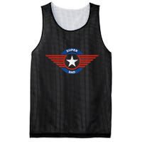 Father's Day Super Hero Dad Father and Protector Mesh Reversible Basketball Jersey Tank