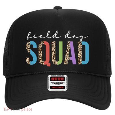Field Day Squad Cheetah Print High Crown Mesh Back Trucker Hat