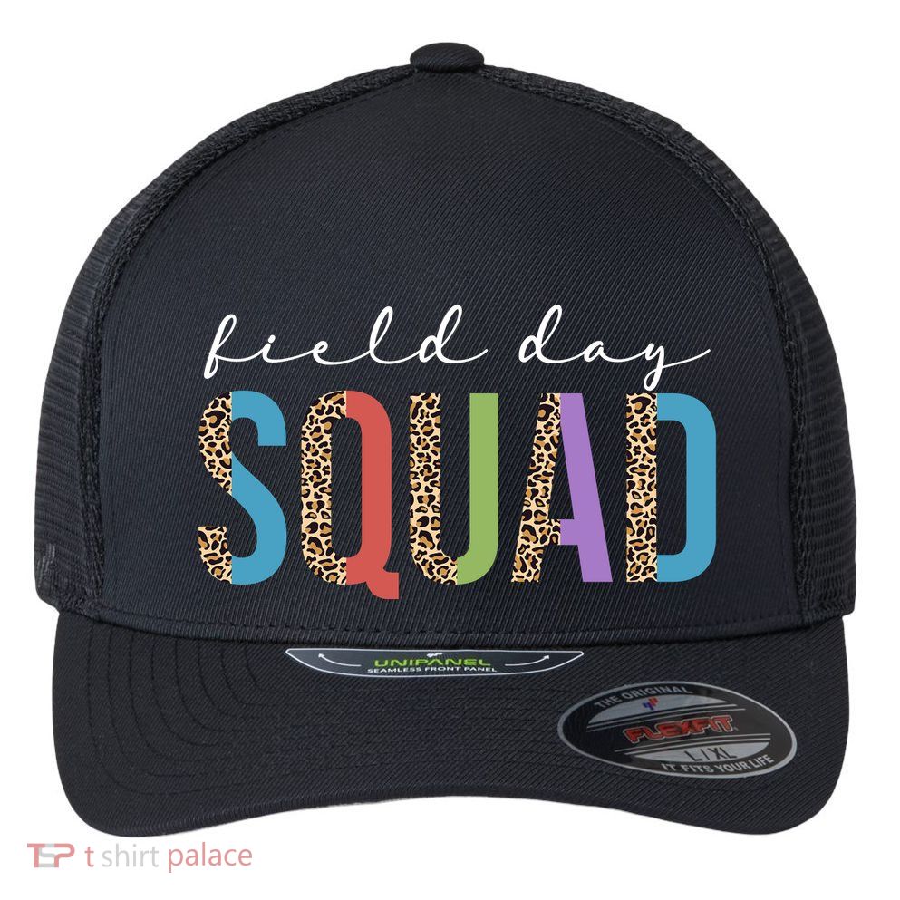 Field Day Squad Cheetah Print Flexfit Unipanel Trucker Cap