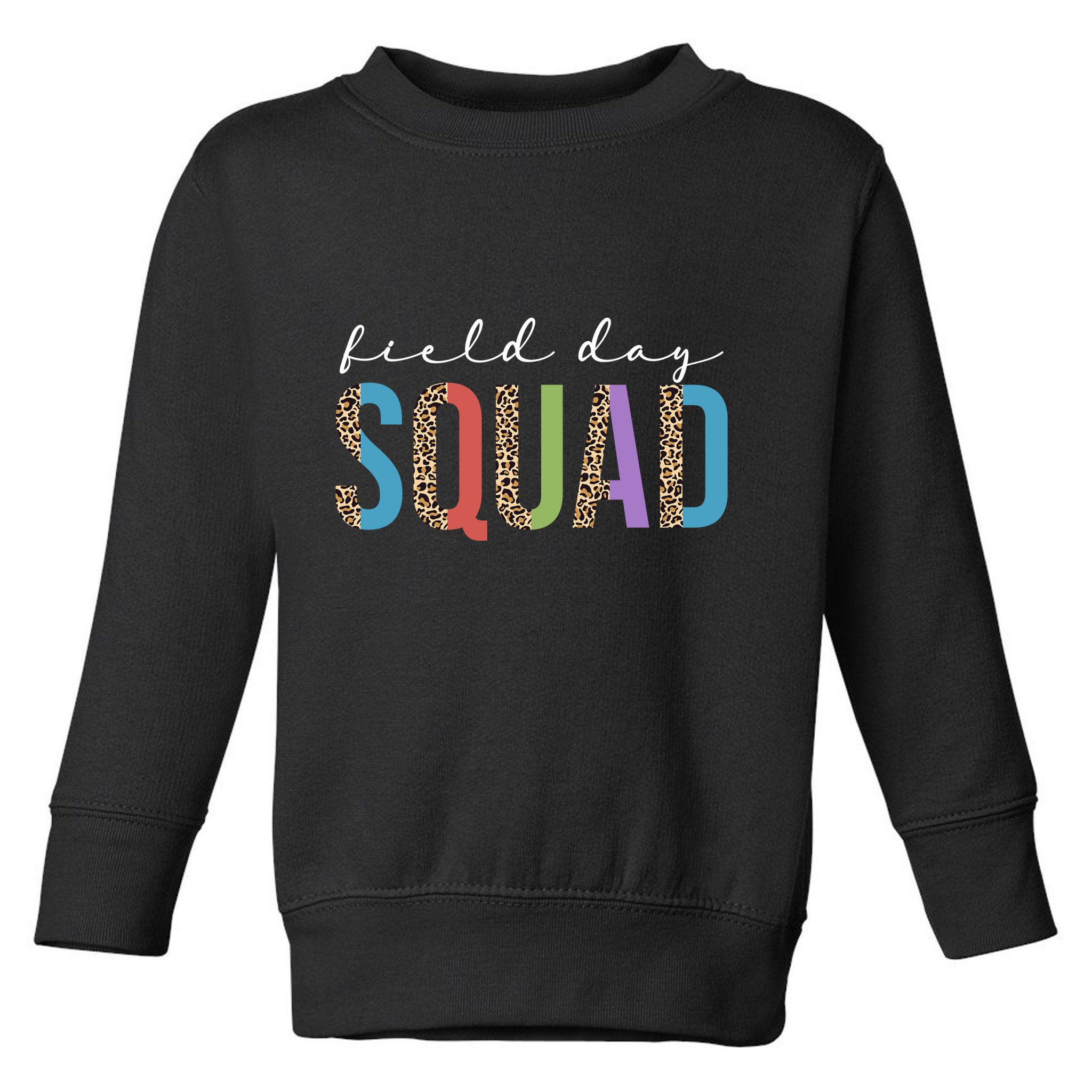Field Day Squad Cheetah Print Toddler Sweatshirt
