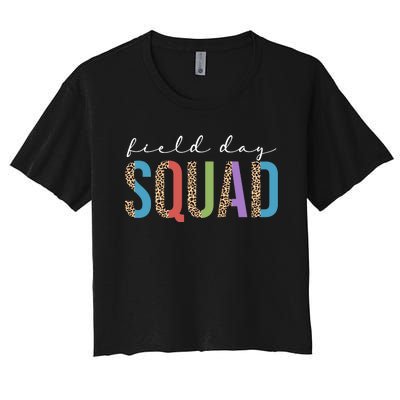 Field Day Squad Cheetah Print Women's Crop Top Tee