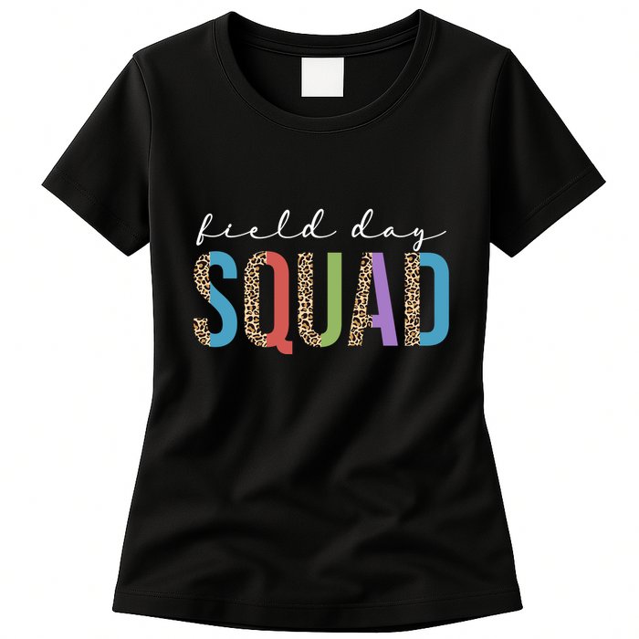 Field Day Squad Cheetah Print Womens T-Shirt
