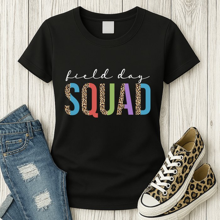 Field Day Squad Cheetah Print Womens T-Shirt