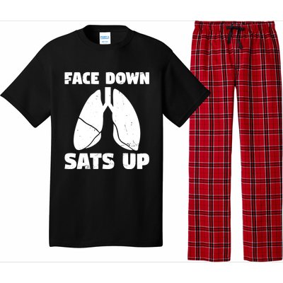 Face Down Sats Up Asthma Gift Pajama Set