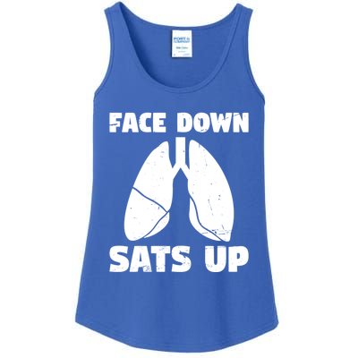 Face Down Sats Up Asthma Gift Ladies Essential Tank