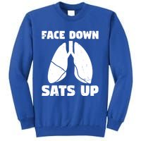 Face Down Sats Up Asthma Gift Tall Sweatshirt