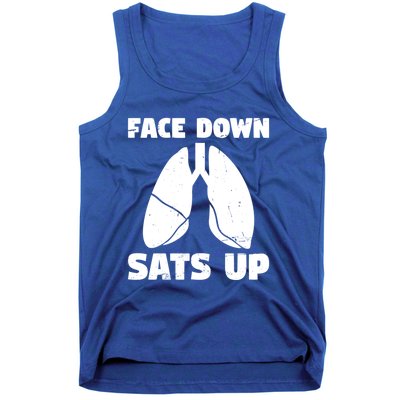 Face Down Sats Up Asthma Gift Tank Top