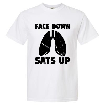 Face Down Sats Up Asthma Gift Garment-Dyed Heavyweight T-Shirt