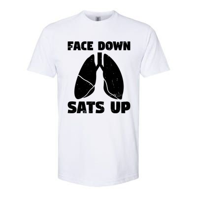 Face Down Sats Up Asthma Gift Softstyle CVC T-Shirt