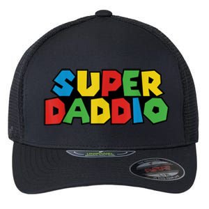 Fathers Day Super Daddio Flexfit Unipanel Trucker Cap