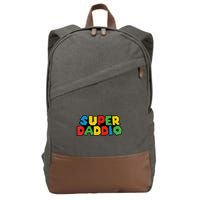 Fathers Day Super Daddio Cotton Canvas Backpack