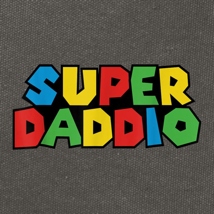 Fathers Day Super Daddio Cotton Canvas Backpack