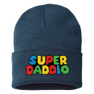 Fathers Day Super Daddio Sustainable Knit Beanie