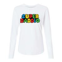 Fathers Day Super Daddio Womens Cotton Relaxed Long Sleeve T-Shirt