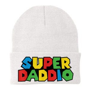 Fathers Day Super Daddio Knit Cap Winter Beanie