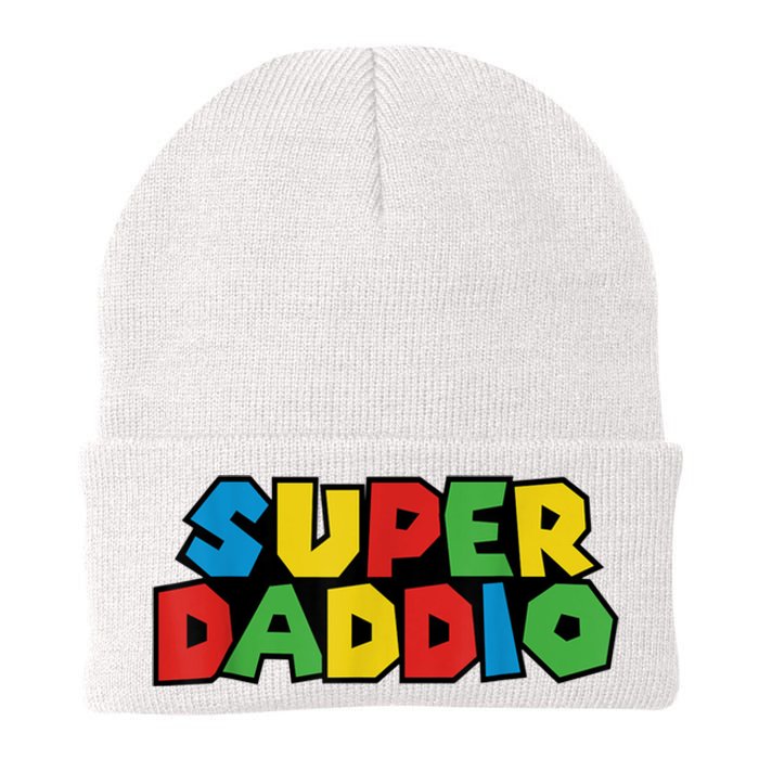 Fathers Day Super Daddio Knit Cap Winter Beanie