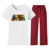 Fathers Day Super Daddio Women's Flannel Pajama Set