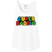 Fathers Day Super Daddio Ladies Essential Tank