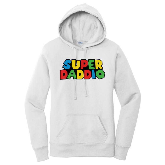 Fathers Day Super Daddio Women's Pullover Hoodie